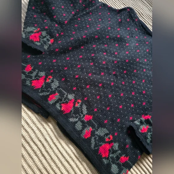 Vintage Floral Cardigan Sweater - Picture 6 of 8